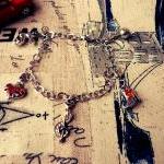 England Charm Bracelet - British / English Theme 